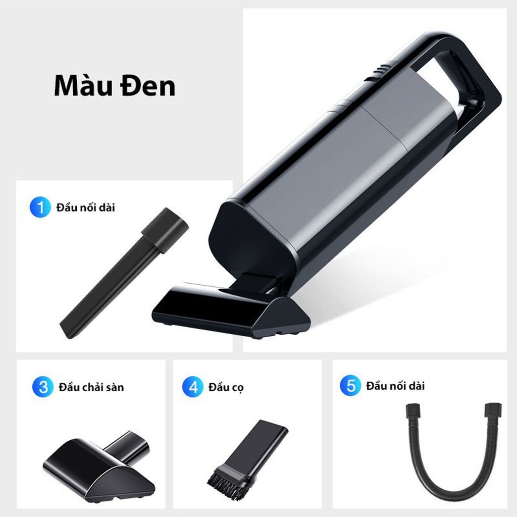 Máy hút bụi cầm tay không dây AIKESI model AKS-8001C công suất 120W, máy hút bụi cầm tay mini lực hút 3500Pa siêu mạnh | BigBuy360 - bigbuy360.vn