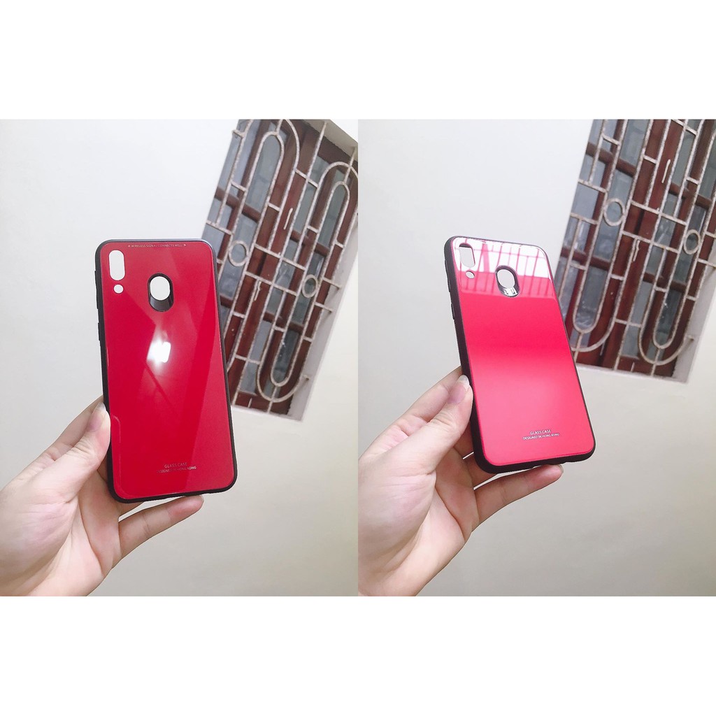 Ốp Lưng Kính Thời Trang Viền Nhựa Dẻo Dành Cho Samsung Galaxy M20