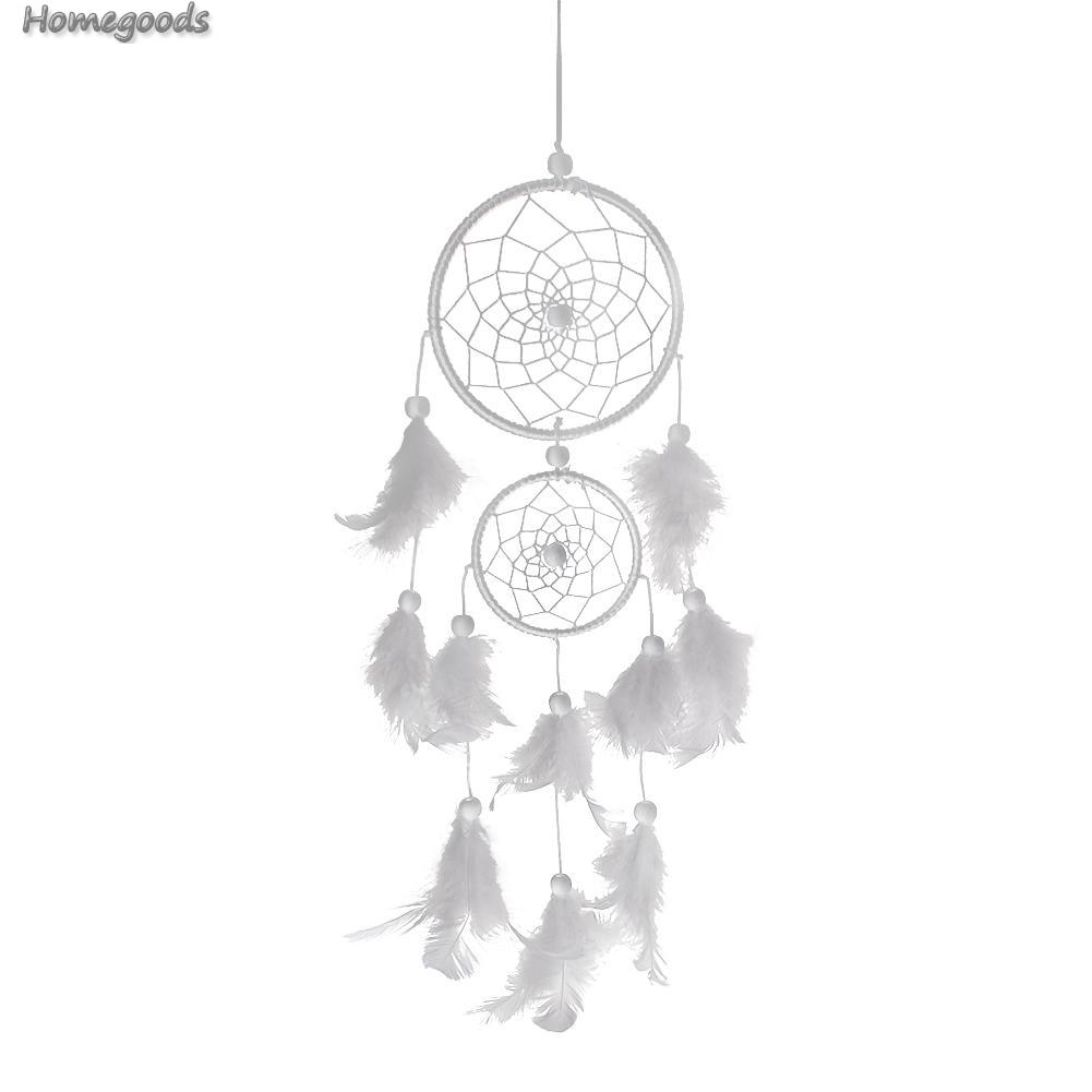Dreamcatcher gắn lông vũ dùng trang trí đẹp mắt
