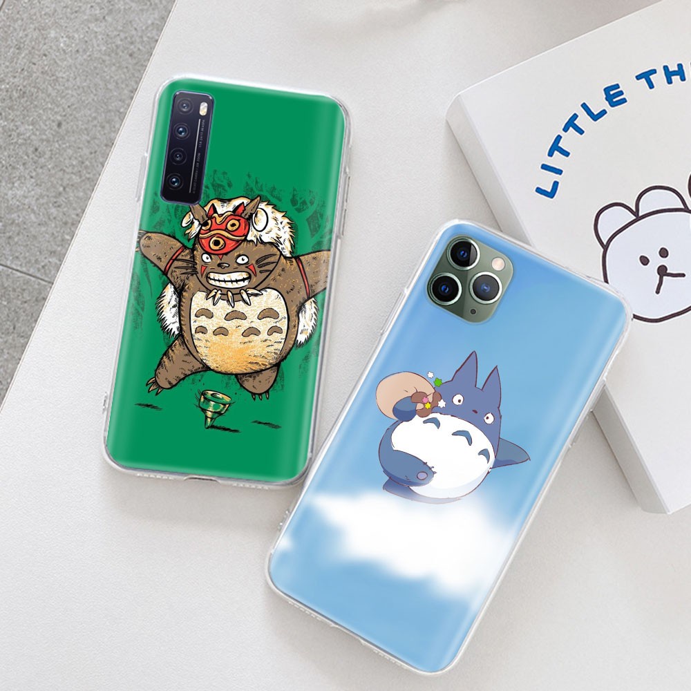 Ốp Điện Thoại Dẻo Trong Suốt Họa Tiết Hoạt Hình Totoro Dễ Thương Cho Motorola Moto E6 E5 E4 Play E7 Plus E6S 2020 Vm11