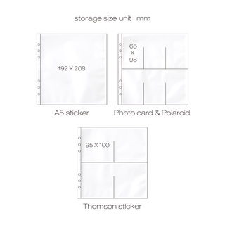 a5 Binder có kích thước rộng refill paper(10 sheet)