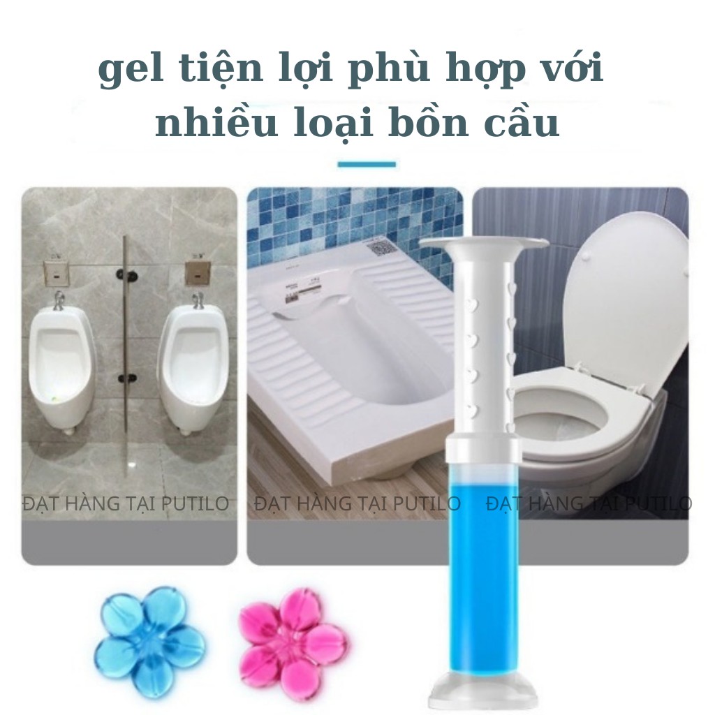 Gel khử mùi bồn cầu gel thơm diệt khuẩn khử trùng toilet nhà vệ sinh hương thơm tự nhiên