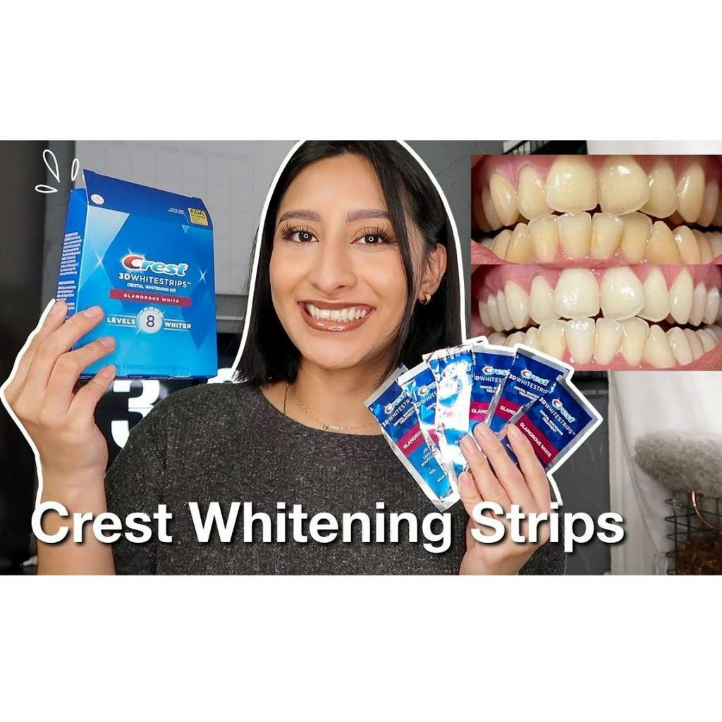 Miếng dán trắng răng crest 3d white whitestrip professional effects chính hãng mỹ FULL HỘP 20 miếng date 2024
