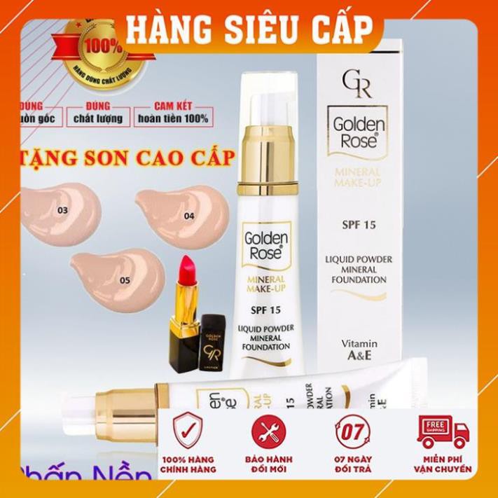 [ Chính hãng - MUA 1 TẶNG 1 ] Kem nền bb khoáng chất che khuyết điểm hoàn hảo/ Kem nền cho da dầu mụn golden rose