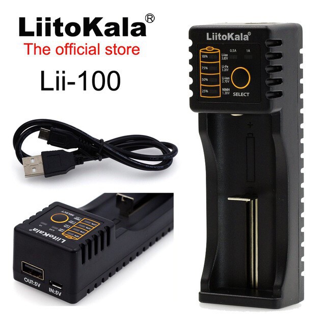 [S1] Sạc đơn Lii-100 liitolaka usb