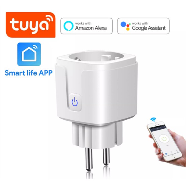 Ổ cắm điện thông minh kết nối wifi 3G 4G hẹn giờ bật tắt qua App Smart life hoặc tuya có hướng dẫn cài đặt