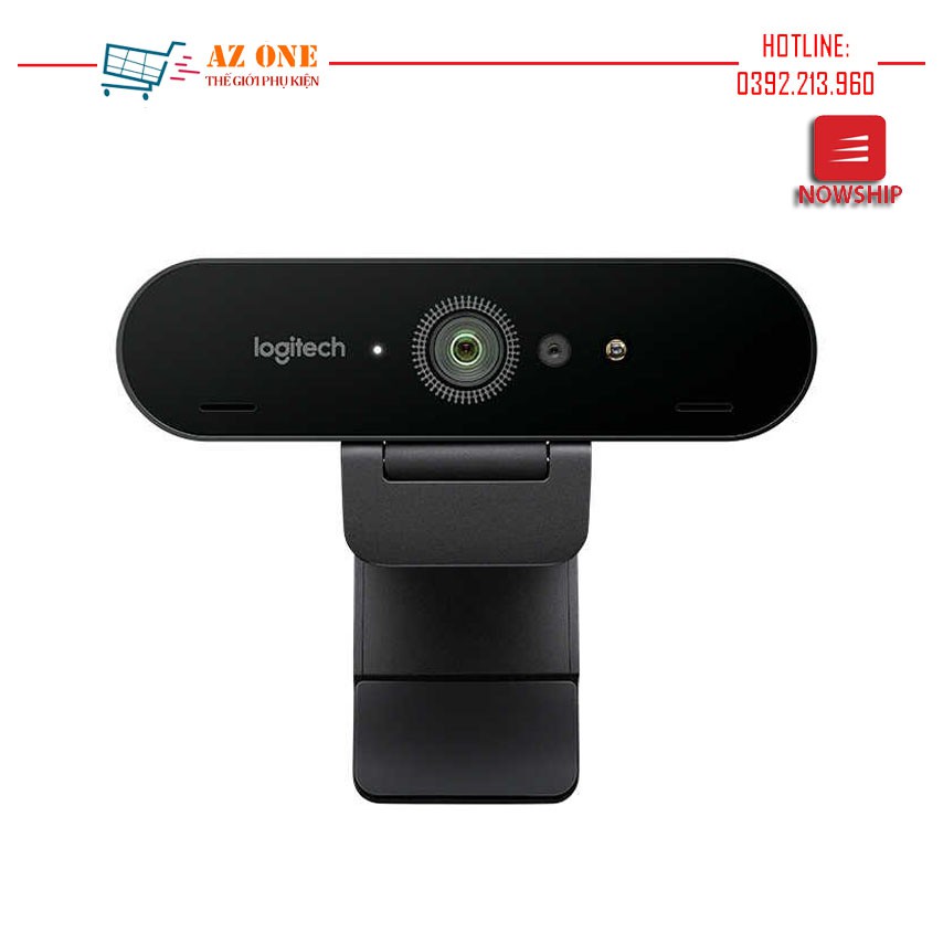 Webcam Học trực tuyến, Live Stream Học Online Cho Máy Tính, Laptop Logitech C1000e BRIO 4K Ultra HD - Hàng Chính Hãng