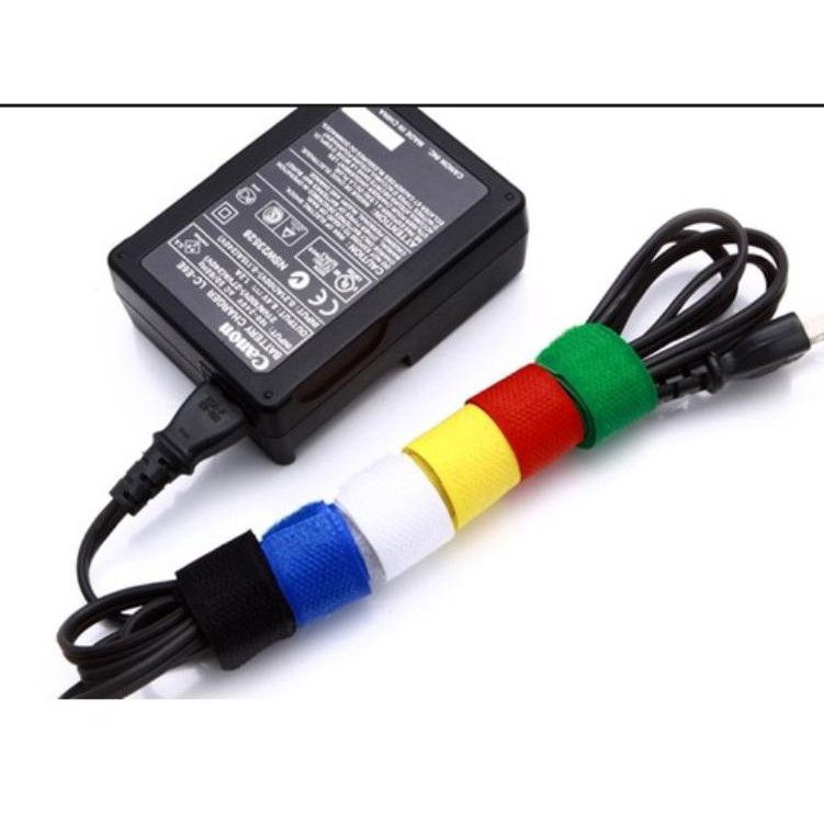 Dây Bó Cáp, Cuốn Gọn Cáp (1 Gói 6 Màu)