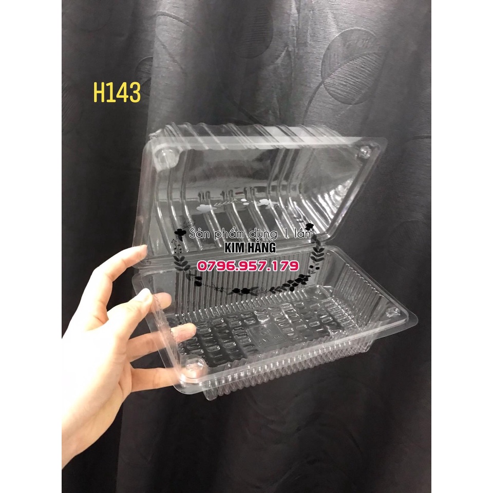 100 hộp H143 đựng bánh mì phô mai tan chảy , đựng bánh mì chà bông , đựng bánh bông lan cuộn , .....