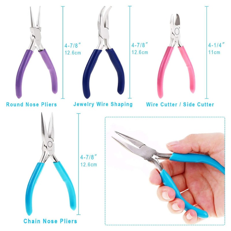 Set 3 Dụng Cụ Làm Trang Sức Bằng Thép Đánh Bóng