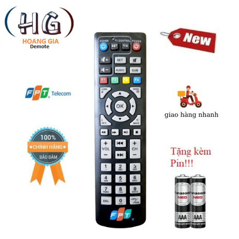 Điều khiển đầu thu truyền hình FPT - Hàng tốt 100%