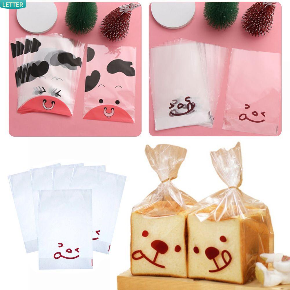 Bộ 50 túi đựng bánh quy hình gấu dễ thương