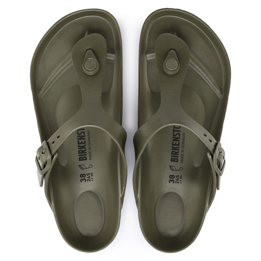 Dép Xỏ Ngón Nam, Nữ BIRKENSTOCK Gizeh EVA Khaki BCK1019143 Màu khaki