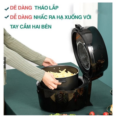 [Mã 252ELSALE hoàn 7% đơn 300K] NỒI CHIÊN KHÔNG DẦU CAMEL - MKMAOKE CHÍNH HÃNG ( BH 12 THÁNG) - MÓN NGON CHO SỨC KHỎE