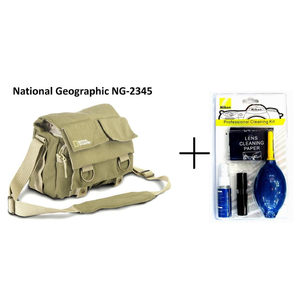 Túi máy ảnh National Geographic NG-2345 + Bộ vệ sinh máy ảnh 8 in 1