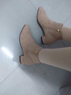 Bốt da lộn cổ ngắn ( kèm ảnh thật)