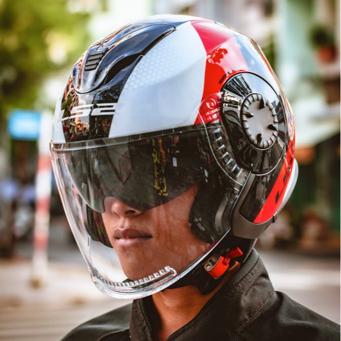 MŨ BẢO HIỂM 3/4 LS2 OF570 VERSO- SPID.VN