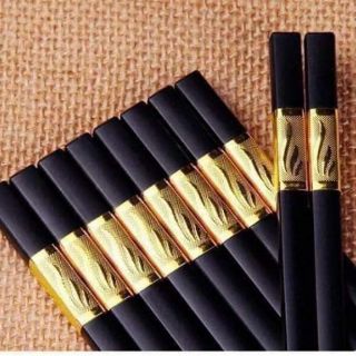 10 đôi Đũa khảm vàng phong cách Hàn Quốc