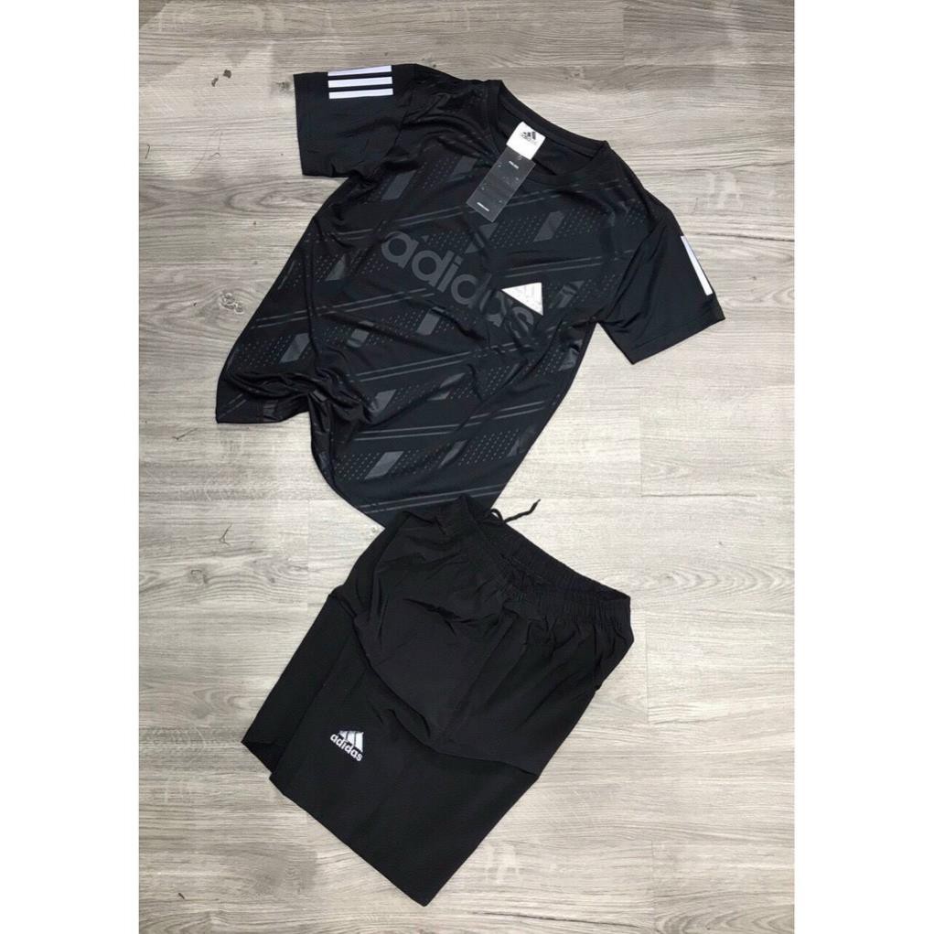 Bộ Thể Thao Nam Adidas Cộc Tay, Bộ Hè Nam chất liệu thun lạnh mềm mịn 2 | BigBuy360 - bigbuy360.vn
