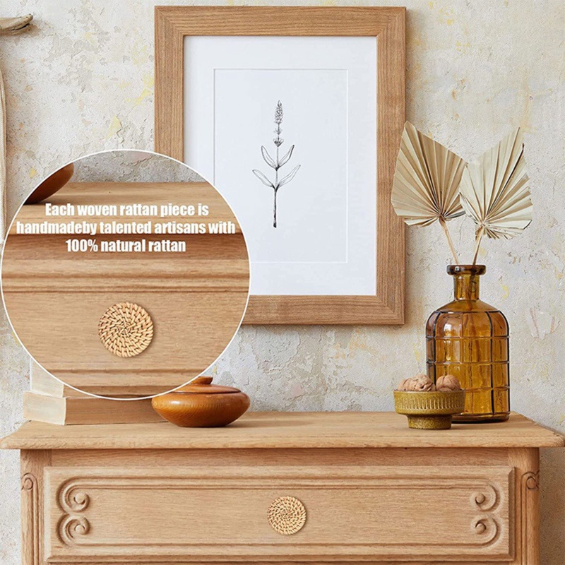 Set 10 Tay Nắm Cửa Gỗ Họa Tiết Đan Mây Độc Đáo