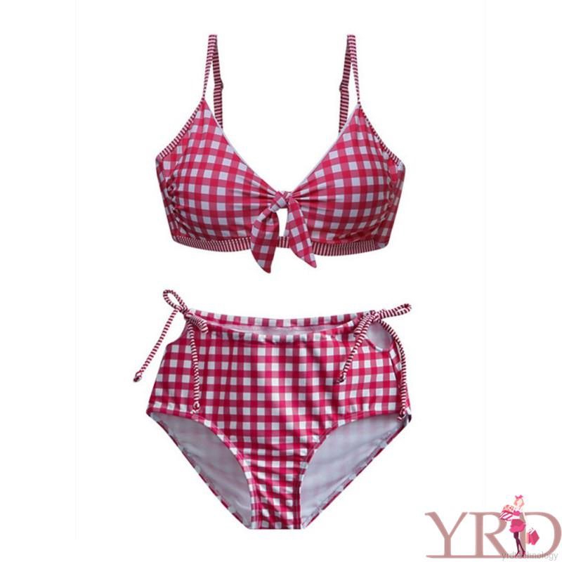 Bikini lưng cao phối nơ thiết kế đơn giản cho phái nữ | BigBuy360 - bigbuy360.vn