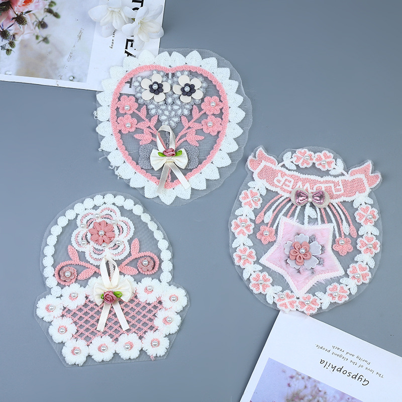 Miếng dán ủi thêu họa tiết dễ thương tùy chọn