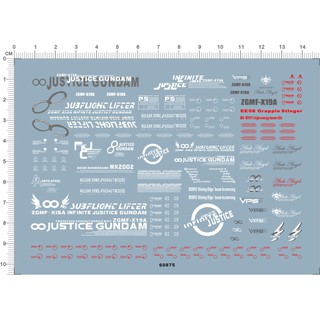 Decal nước MG 1/100 Gundam Infinite Justice