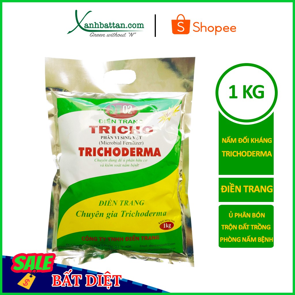 Men Vi Sinh Trichoderma - Tricoderma Ủ Phân, Ủ Rác Thải Và Ủ Đậu Tương Gói 1 Kg