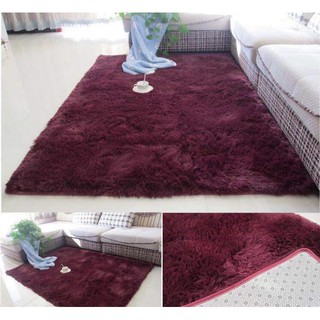 Thảm lông dài cao cấp 1m6x2m(màu đỏ)