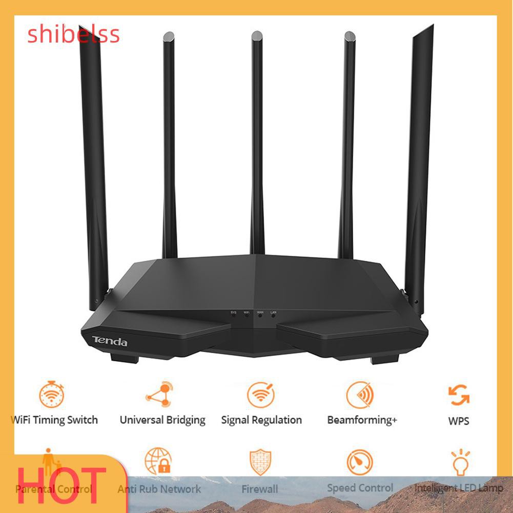 Bộ Phát Wifi Shibelss Tenda Ac7 1200m 2.4 + 5ghz Kèm 5 Ăng Ten