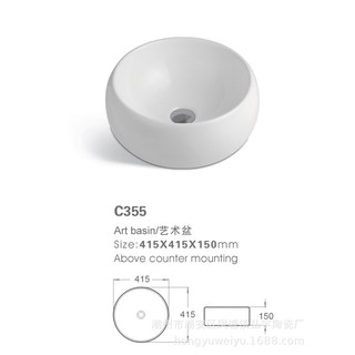 chậu lavabo đặt bàn đá
