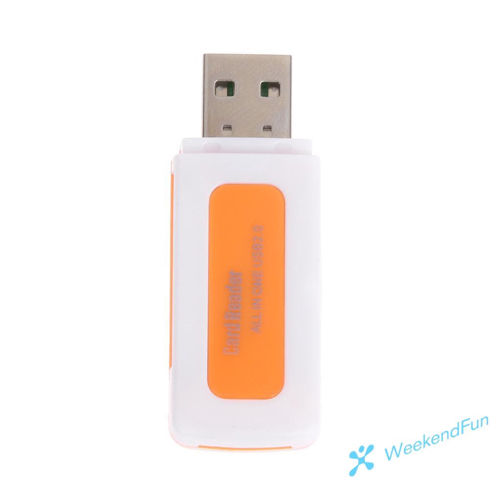 Đầu Đọc Thẻ Nhớ Mini Usb 2.0 4 Ngăn Sd/Mmc Tf Ms M2