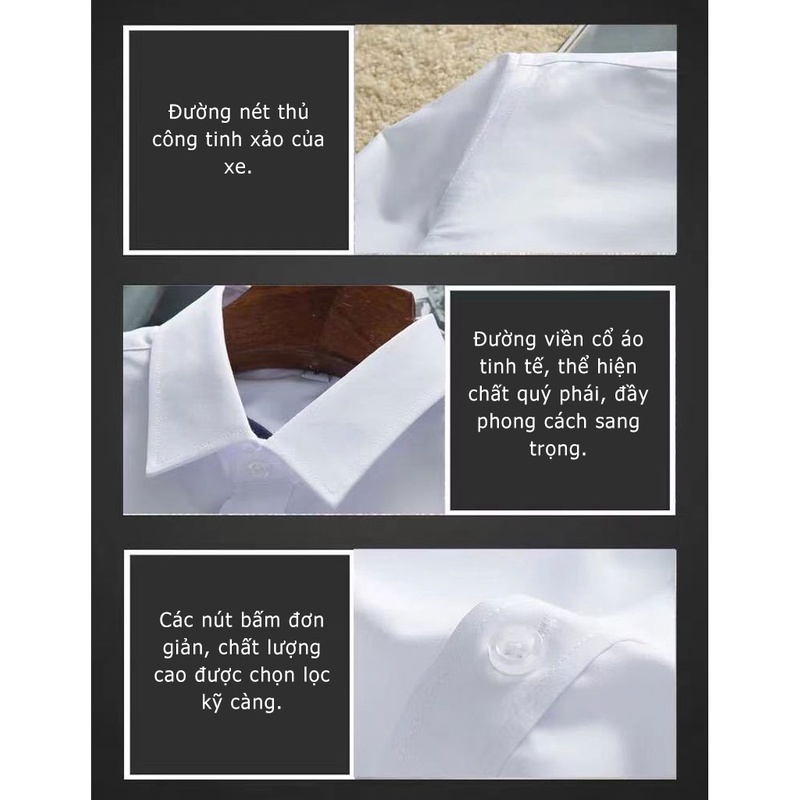 Áo sơ mi nam, Thời trang Hàn Quốc, phù hợp với quần áo văn phòng