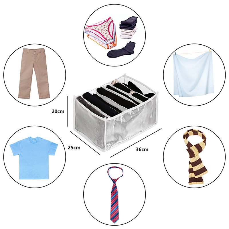 Hộp Đựng Đồ Lót Nhiều Ngăn Tiện Lợi