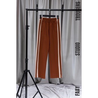 Quần Vải Kẻ 3 Sọc Ống Rộng Dáng Thể Thao Cho Nam Nữ Unisex | BigBuy360 - bigbuy360.vn