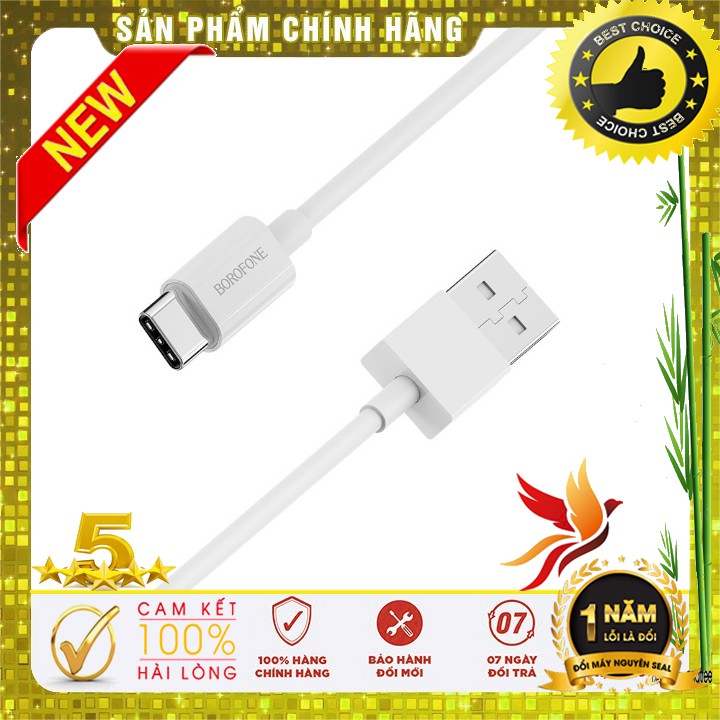 Cáp sạc BOROFONE BX3 Lightning/Type-C/MicroUSB