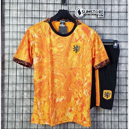 Áo Đá Bóng Tuyển Hà Lan Cam Fantasy Cao Cấp - Áo Bóng Đá Thể Thao Nam Nữ Cao Cấp Mới