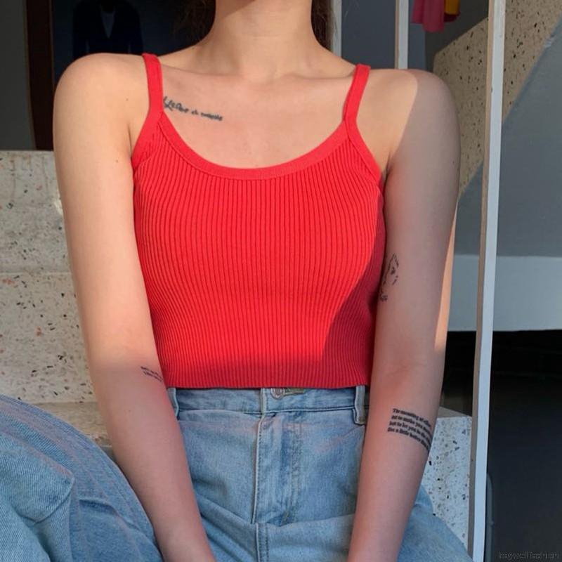 [Baywellfashion]Women Causal Knitted Cami Tops | BigBuy360 - bigbuy360.vn
