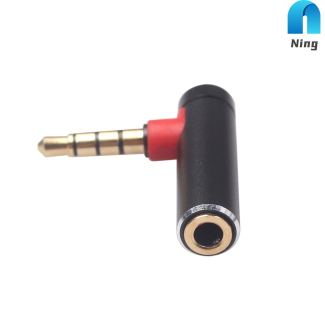 Đầu Nối Chuyển Đổi Giắc Cắm 3.5mm Sang Cổng Cắm Tai Nghe / Micro Hình Chữ L