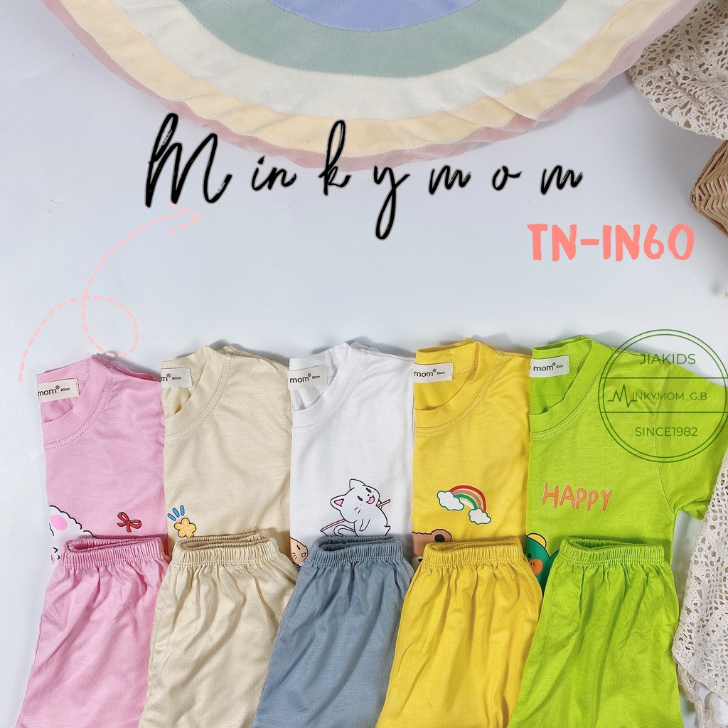 [LNN19] Bộ Cộc Tay Thun Lạnh MINKY MOM CÓ SIZE ĐẠI, Mềm Mịn, Thoáng Mát, Dễ Chịu, Thấm Hút Mồ Hôi, Hàng Chuẩn Đẹp Cho Bé