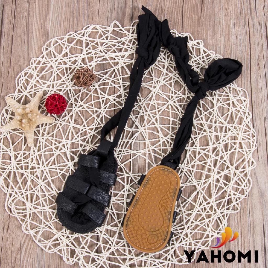 Sandal da PU đế bằng cho bé gái