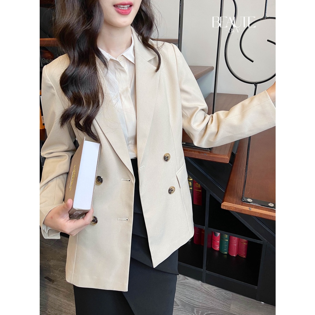 BEAUTEBYV - Áo blazer nữ 4 khuy Ganni