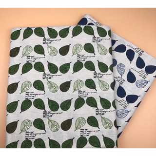 vải canvas lá tròn nhạt