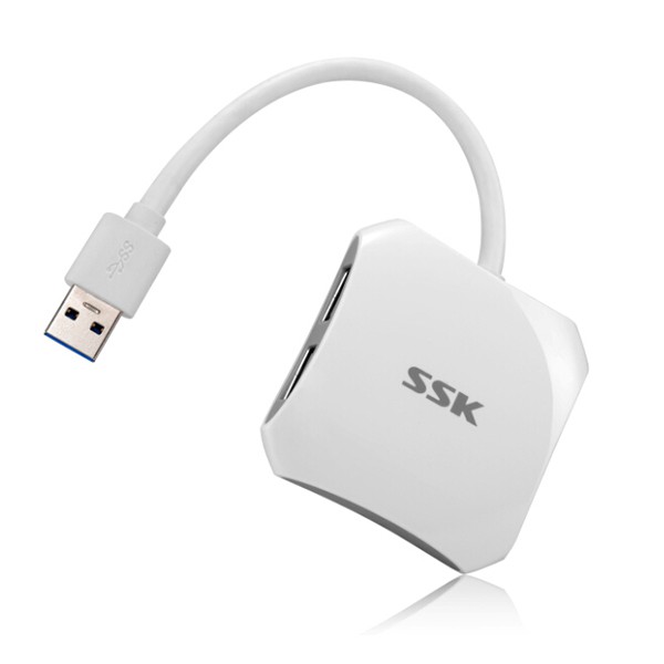 Bộ Chuyển Đổi Chia 4 Cổng Hub USB 3.0 SSK SHU300 - Bảo Hành Chính Hãng 6 Tháng