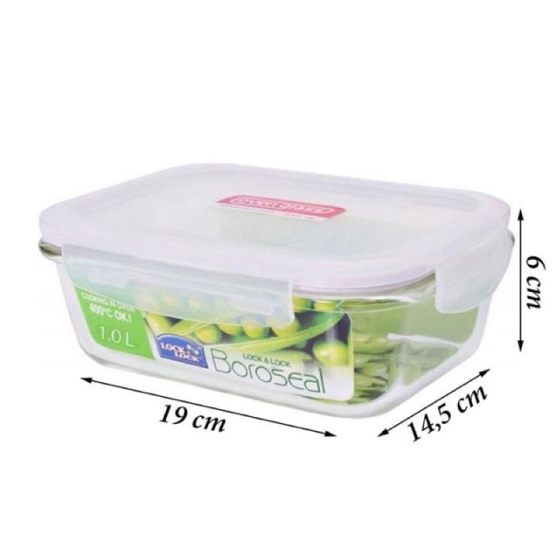 HỘP THỦY TINH LOCK &LOCK 1000ml
