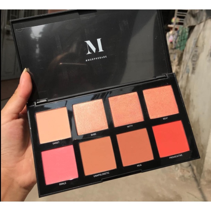 Bảng má hồng Morphe 8W Warm Master 8 ô siêu đẹp. Giá 570k