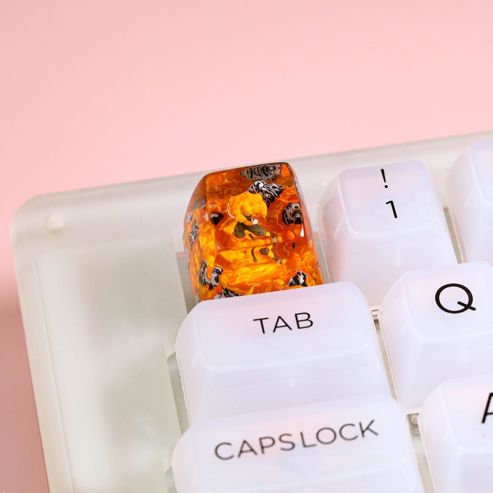 Keycap demon slayer, keycap zenitsu, keycap anime cho bàn phím cơ