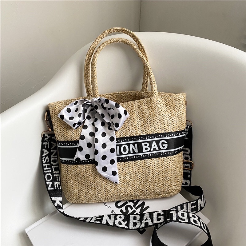 Túi Cói Dorio Kèm Khăn Bi