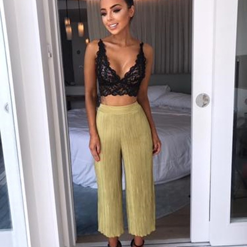 Bra Tank Top ren hoa có mút nâng ngực thiết kế quyến rũ