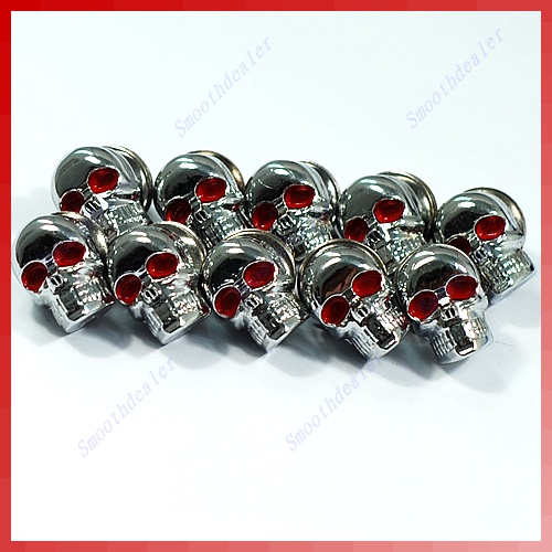 1 Ốc Vít Hình Đầu Lâu Gắn Biển Số Xe Mô Tô kiss Mới